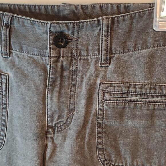 The North Face Capri Pants 100% Cotton Women's Sz 8 Regular Gray NICE! - Picture 7 of 13